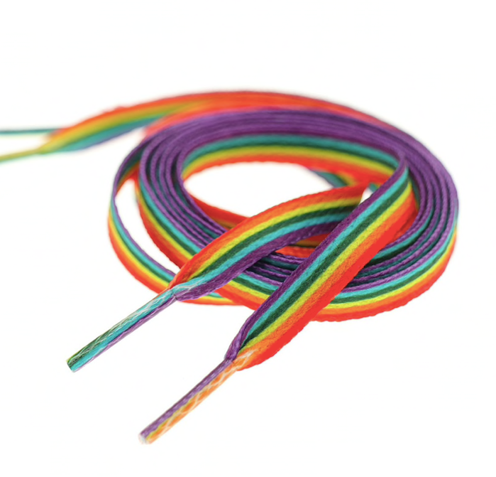 Cordones arcoiris